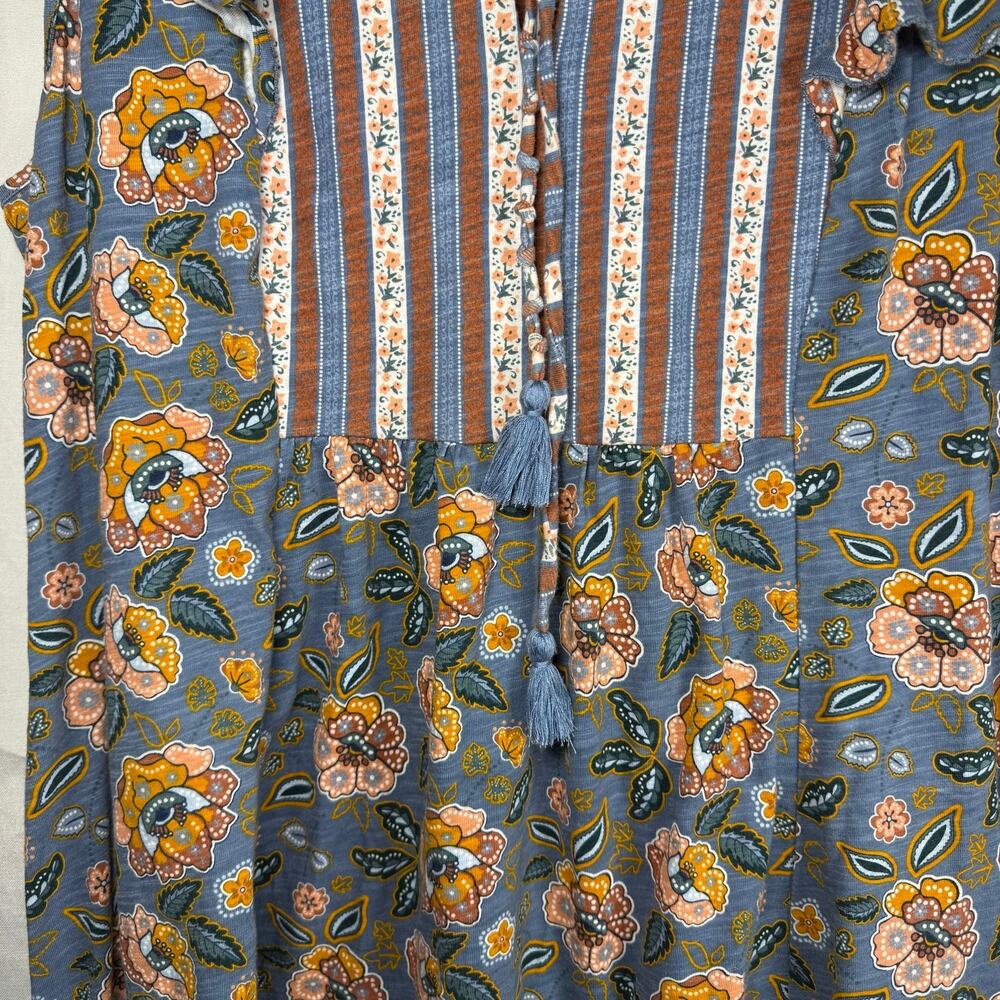 Matilda Jane Heart to Heart Pasture Floral Dress Women’s Medium Blue Boho - Picture 4 of 9